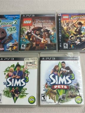 Lot of 5 PS3 games: Littlebigplanet 2, Lego pirates 2…….